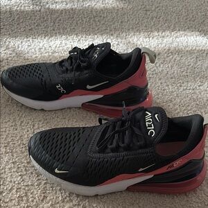 Nike Air Max 270 Black and Pink Sneakers